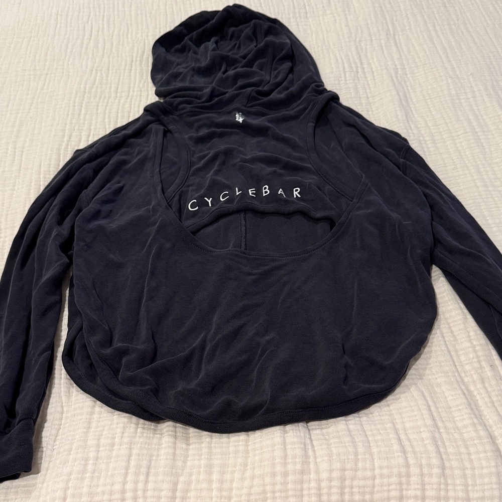 Free People x CycleBar Black Hoodie